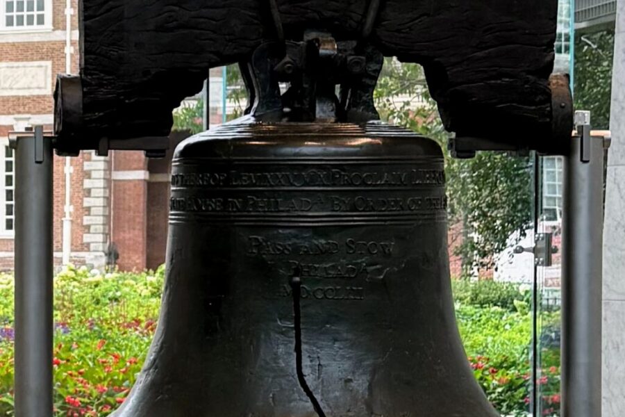 The Liberty Bell.